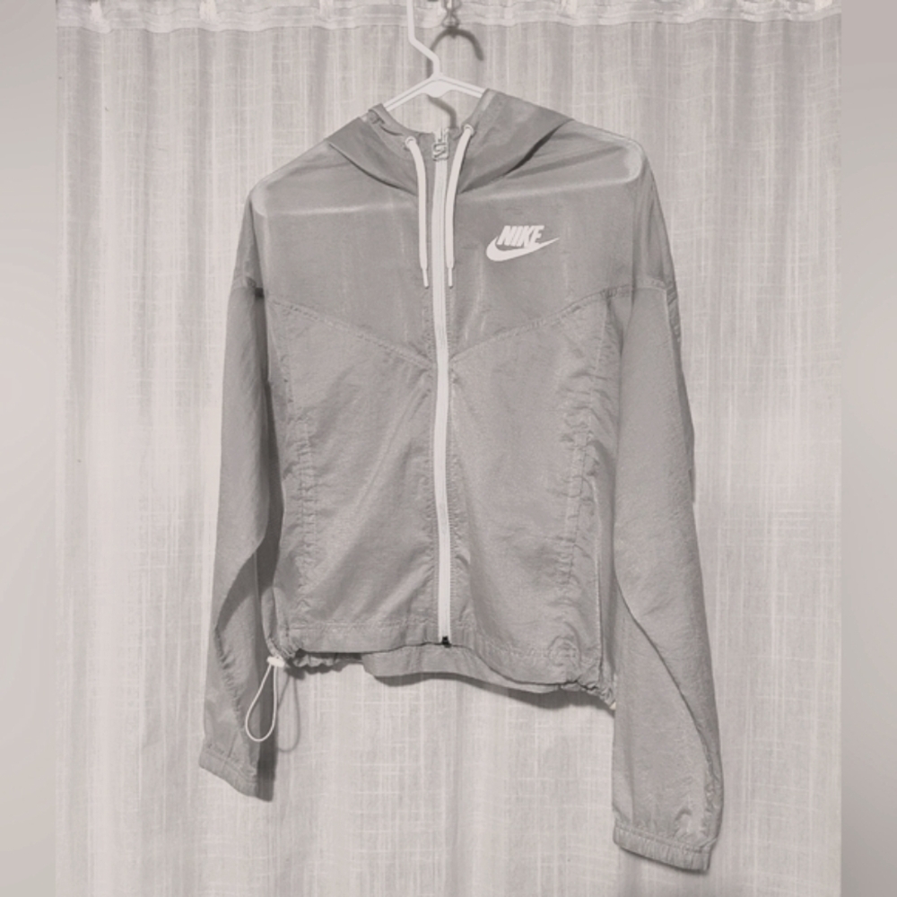 Nike Gray Windbreaker Jacket - image 1